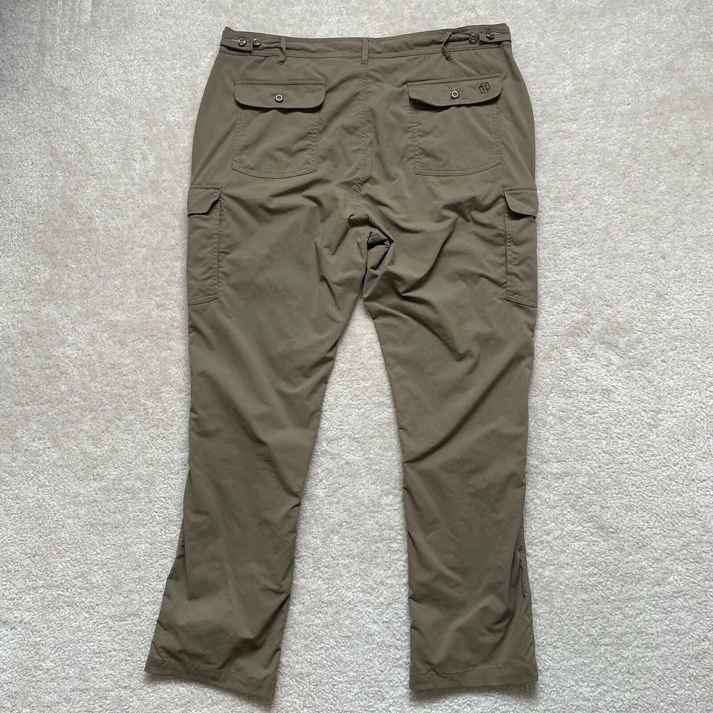 Clothing Arts Pants P Cubed Pick Pocket Proof Brown Cargo Convertible Women's 16 - Picture 4 of 12